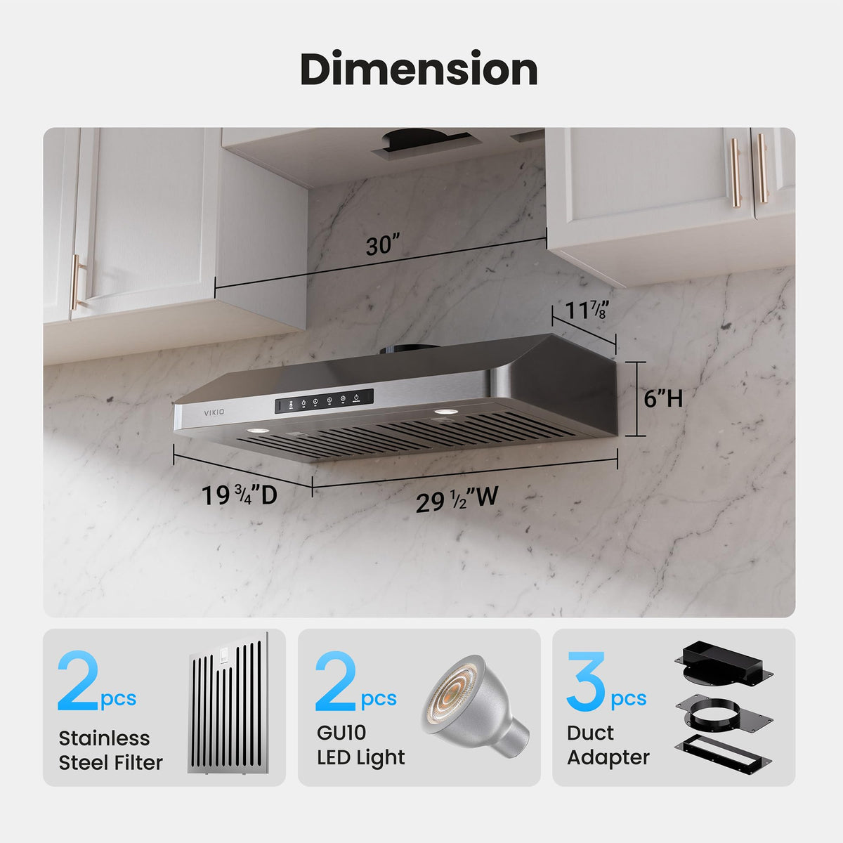 30 Inch Under Cabinet Range Hood Z45175