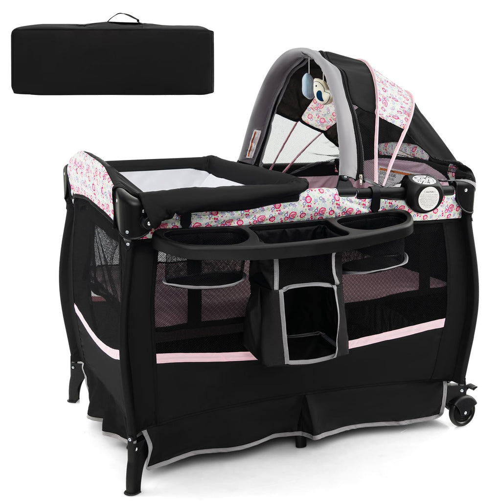 4 in 1 Portable Baby Playpen with Bassinet Q67112
