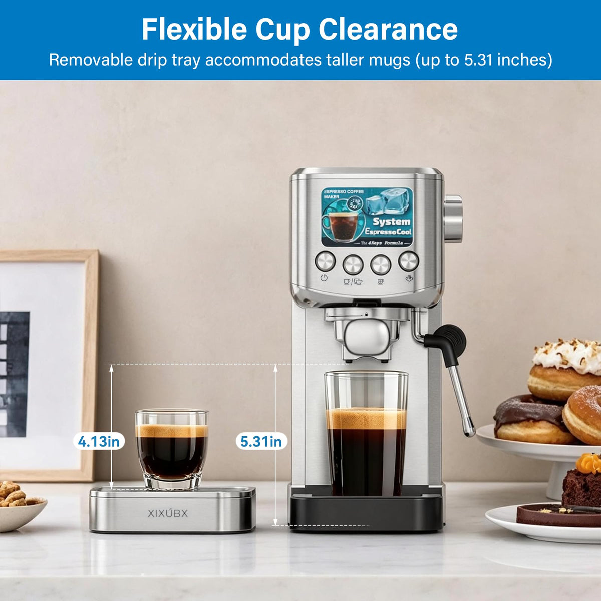 Cold Brew Espresso Machine with Milk Frother Z407