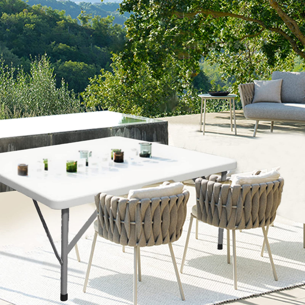 34" Square Folding Table F868229