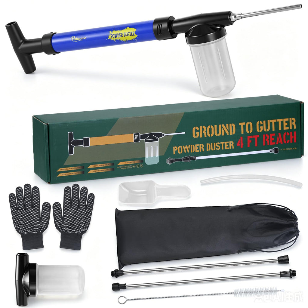 Diatomaceous Earth Powder Duster with Storage Bag B43126
