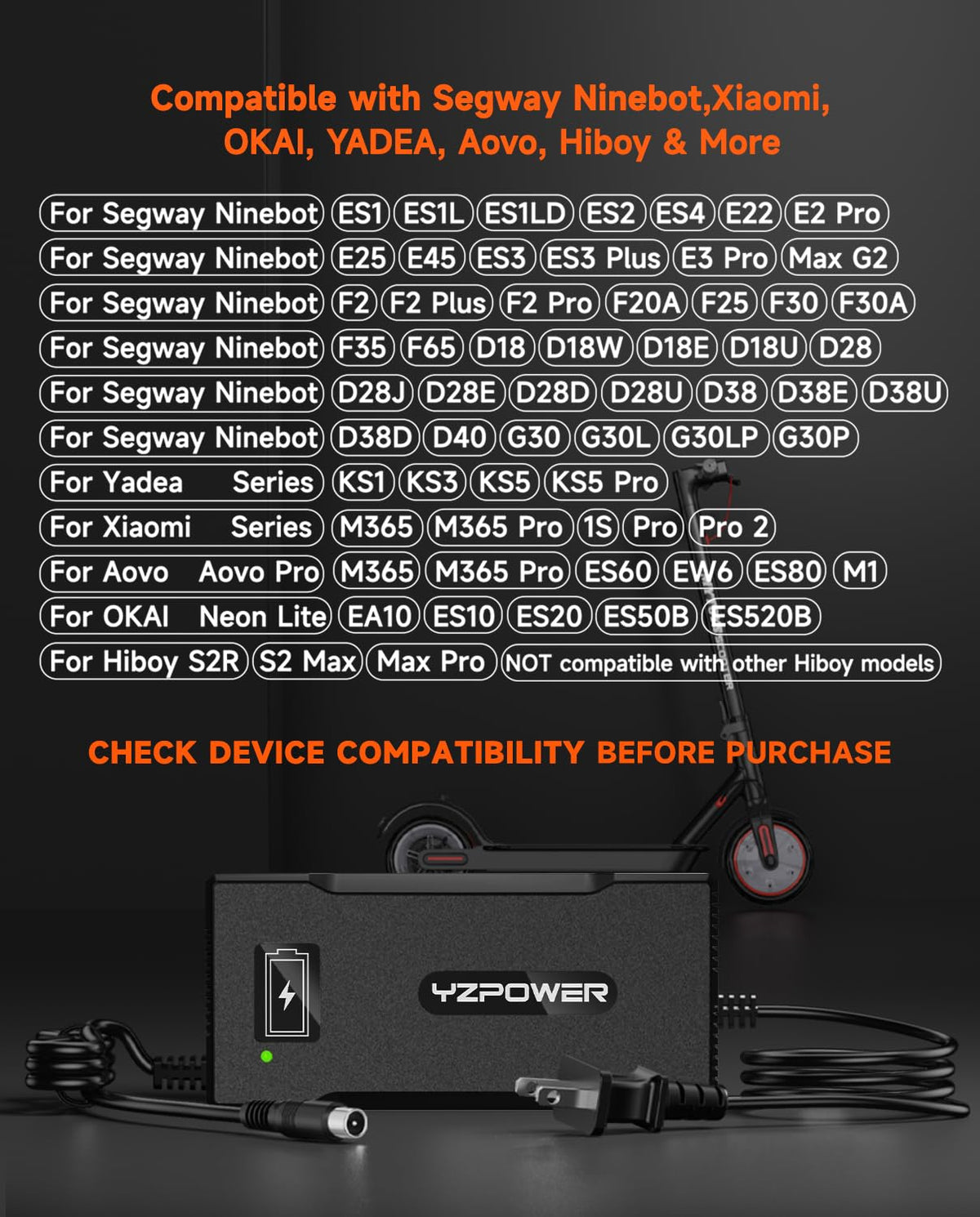 42V 5A Scooter Lithium Battery Charger C1635