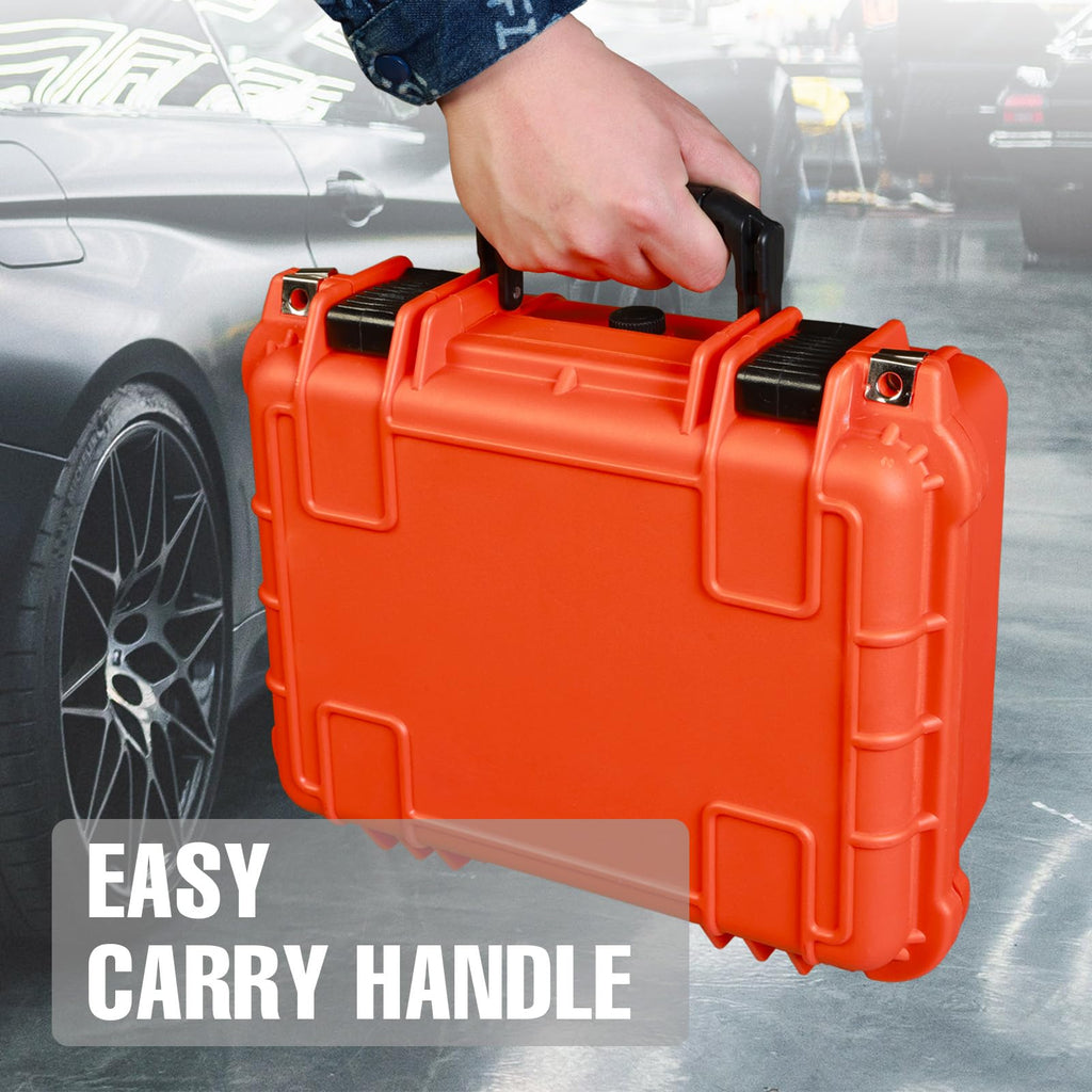 14x 11.5x 6.5 Inch Waterproof Protective Camera Case with Customizable Foam A774300