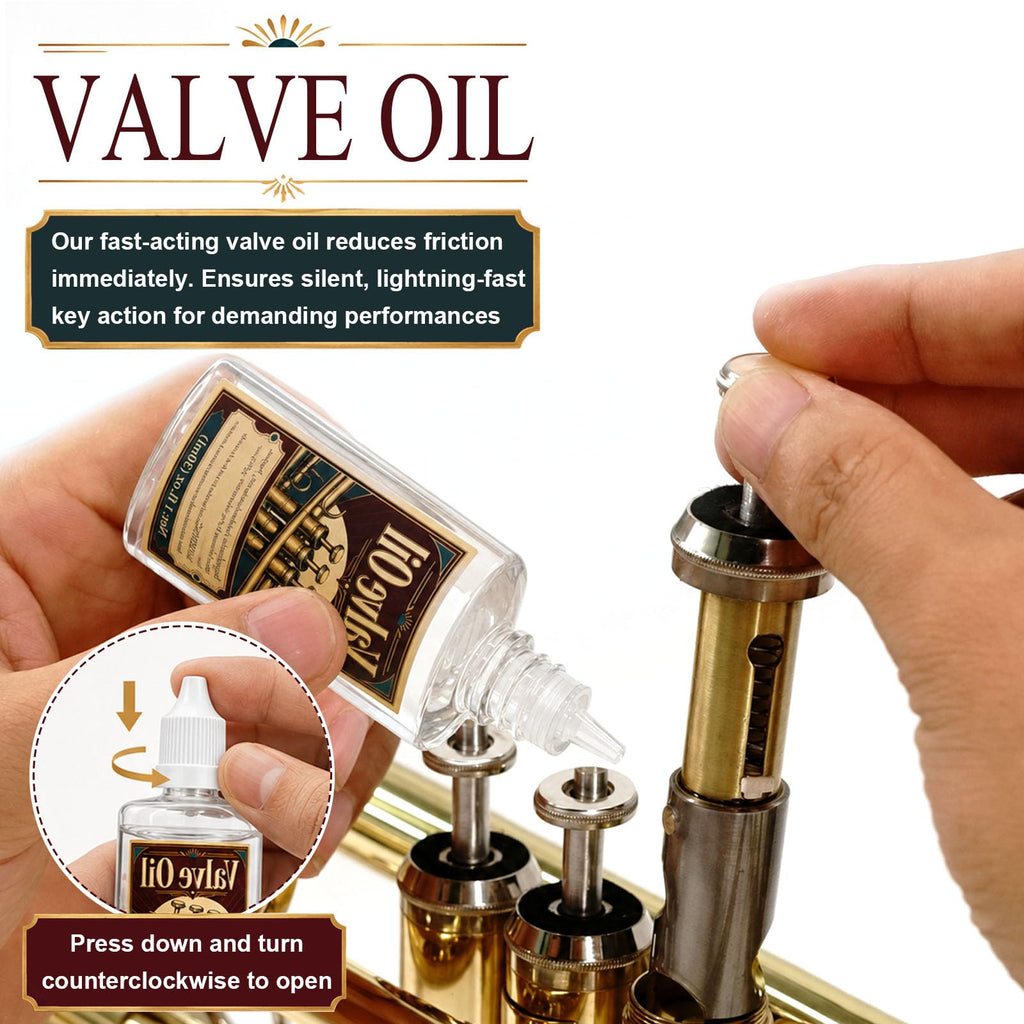Trumpet Cleaning Kit with Oil, Grease & Brushes D451715