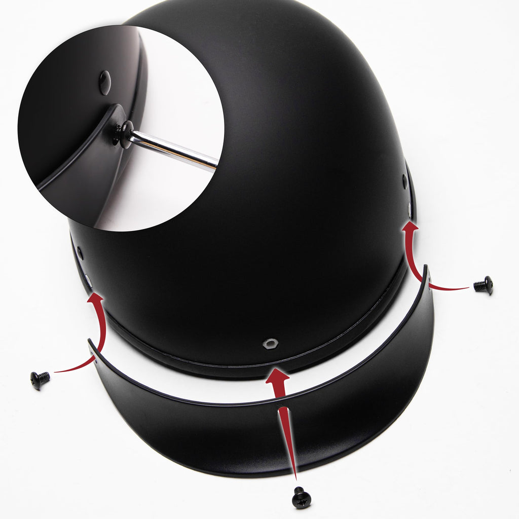 Matte Black Half Helmet XL G359638
