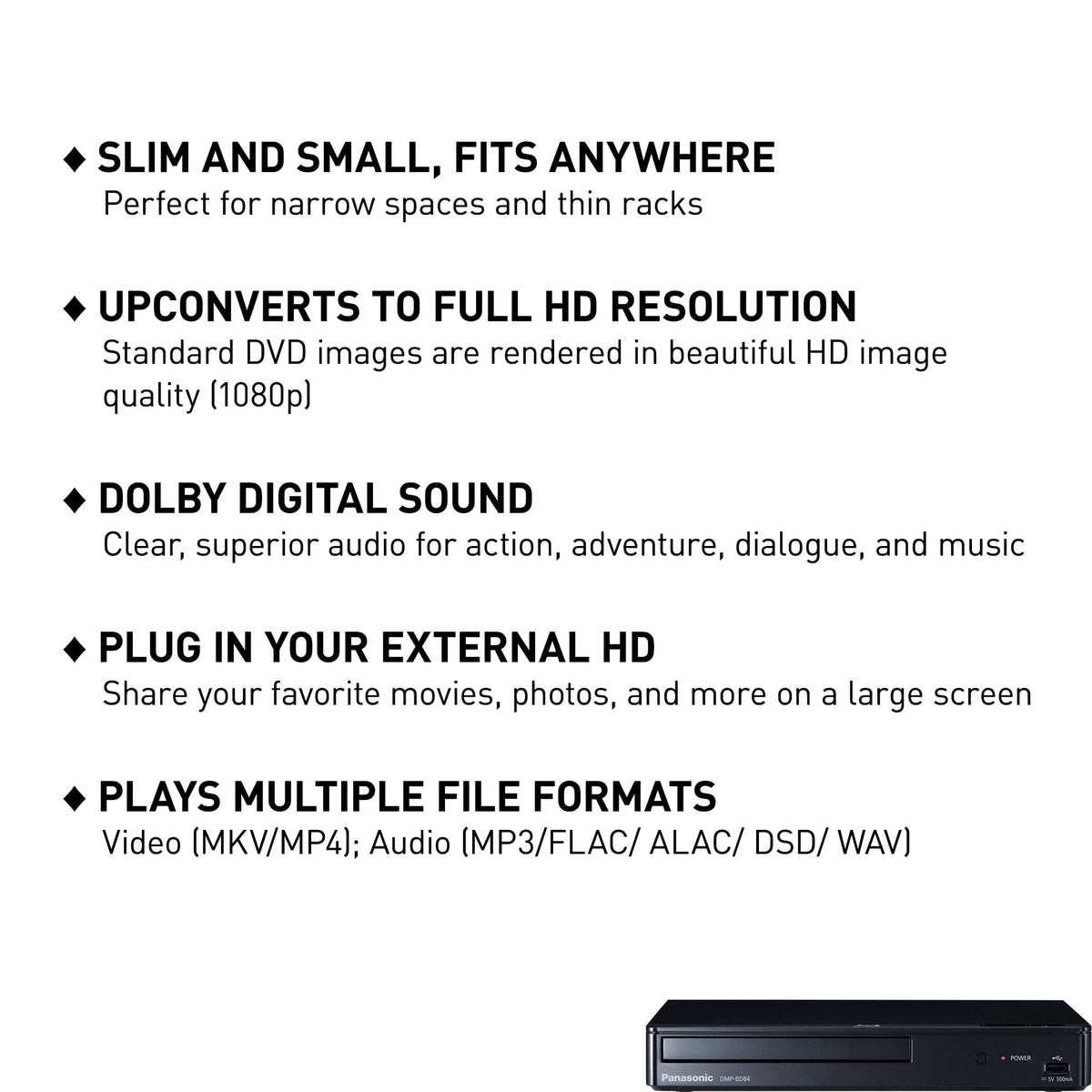 Black Blu-Ray DVD Player Z340865