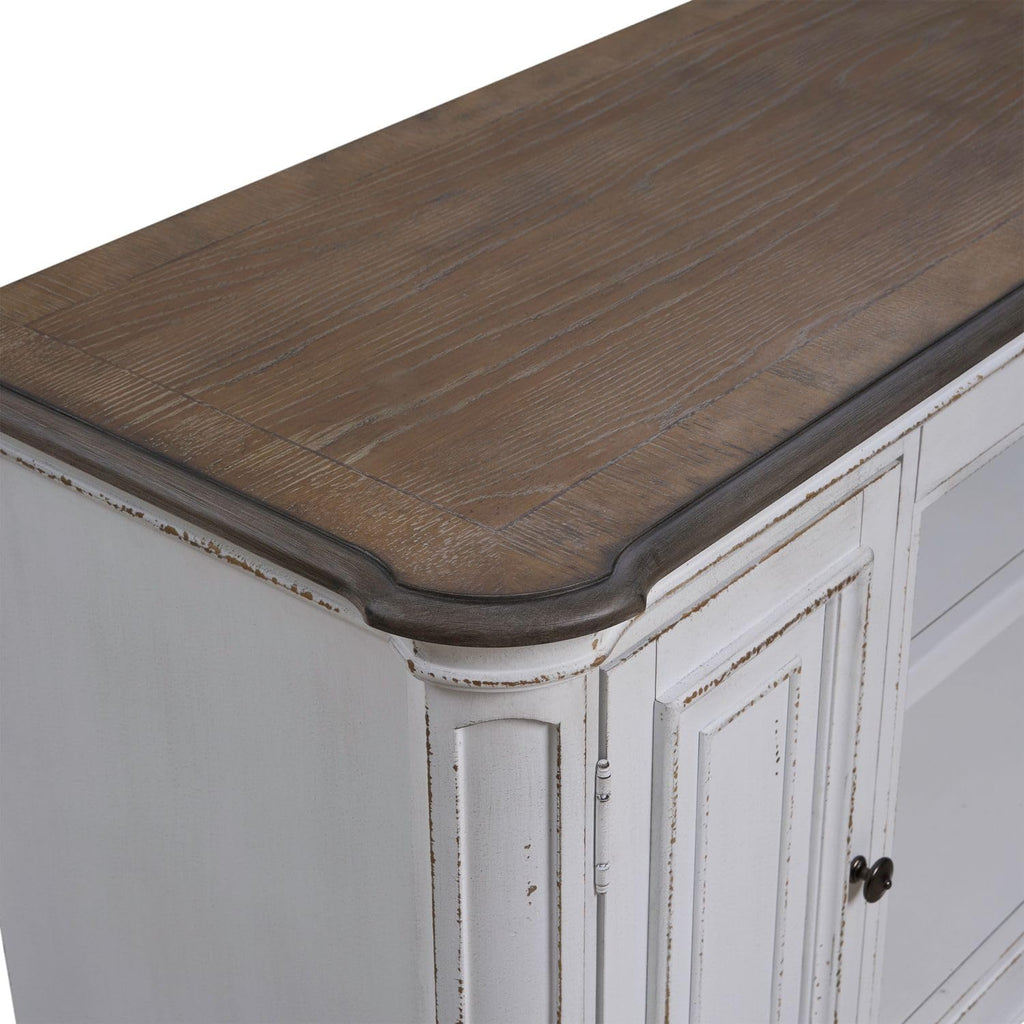 82 Inch Antique White TV Console G117365