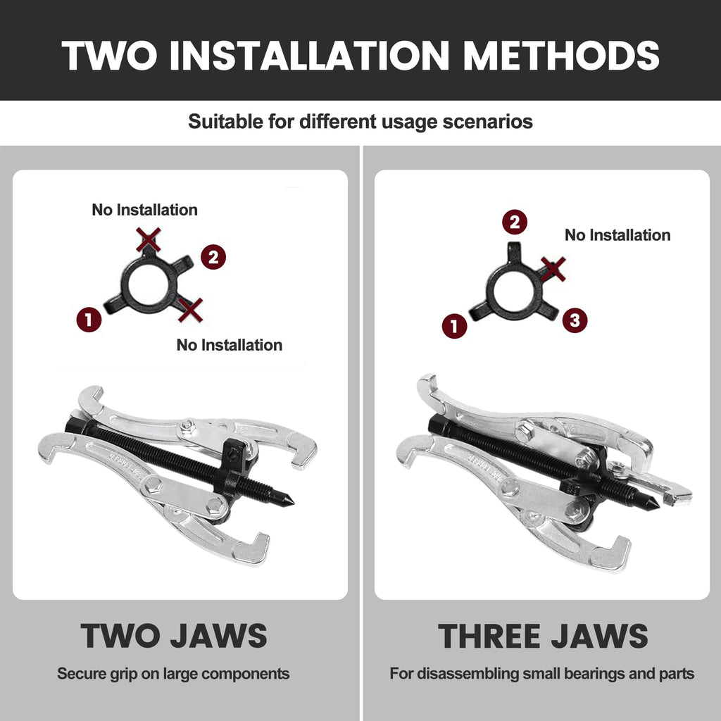 3 Jaw Gear Puller Set with Reversible Jaws W95698