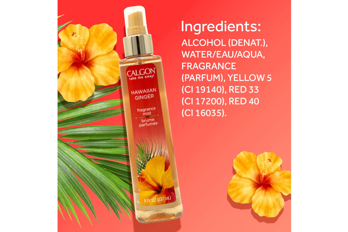 Hawaiian Ginger Fragrance Body Mist 8 oz (Pack of 5) L3389