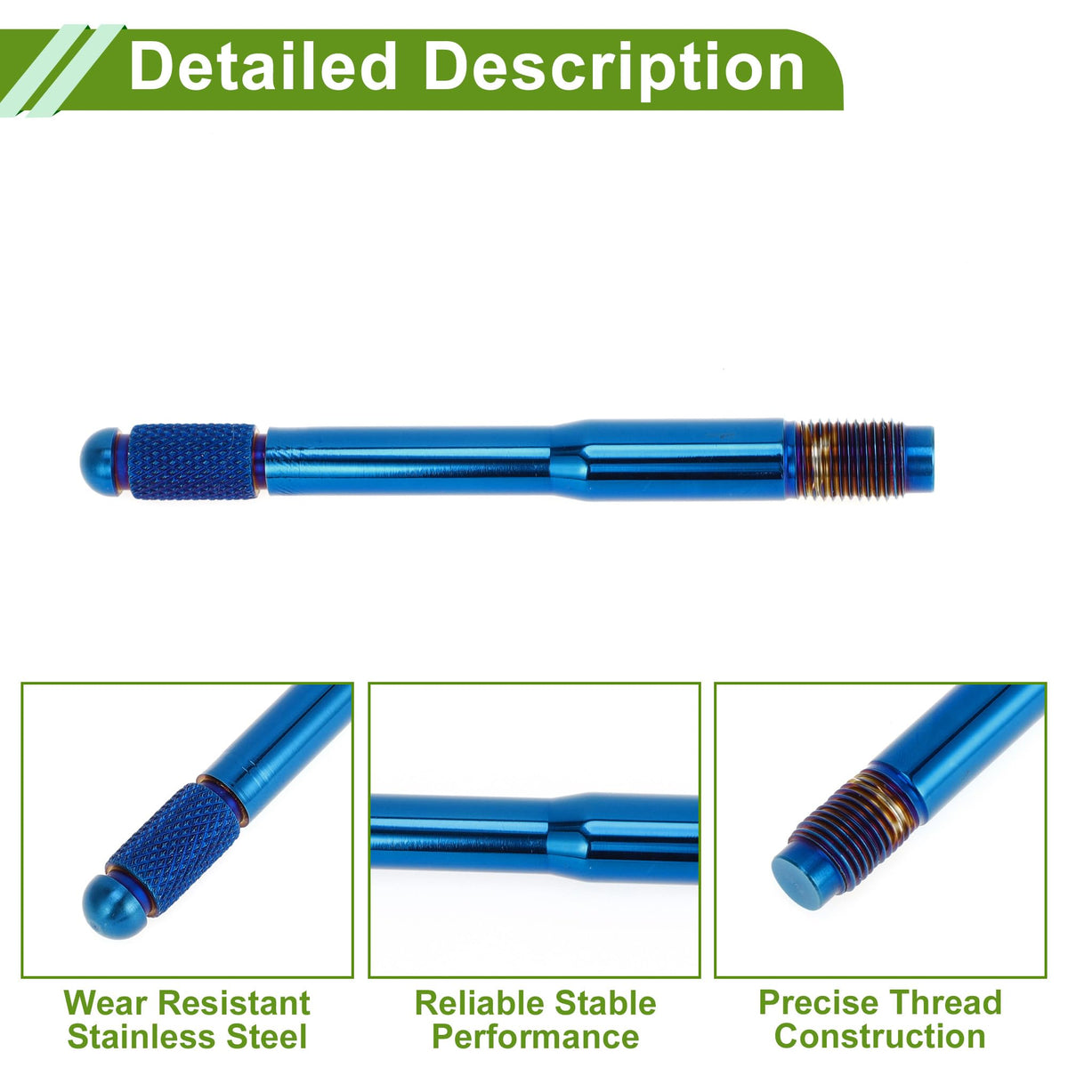 M12x1.25 120mm Stainless Steel Wheel Alignment Pin Y568