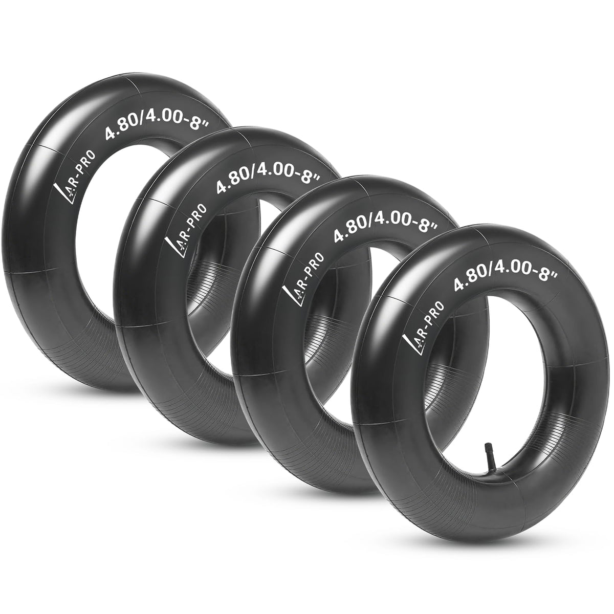 4.80/4.00-8" Inner Tube with TR-13 Straight Valve Stem (4-Pack) U212