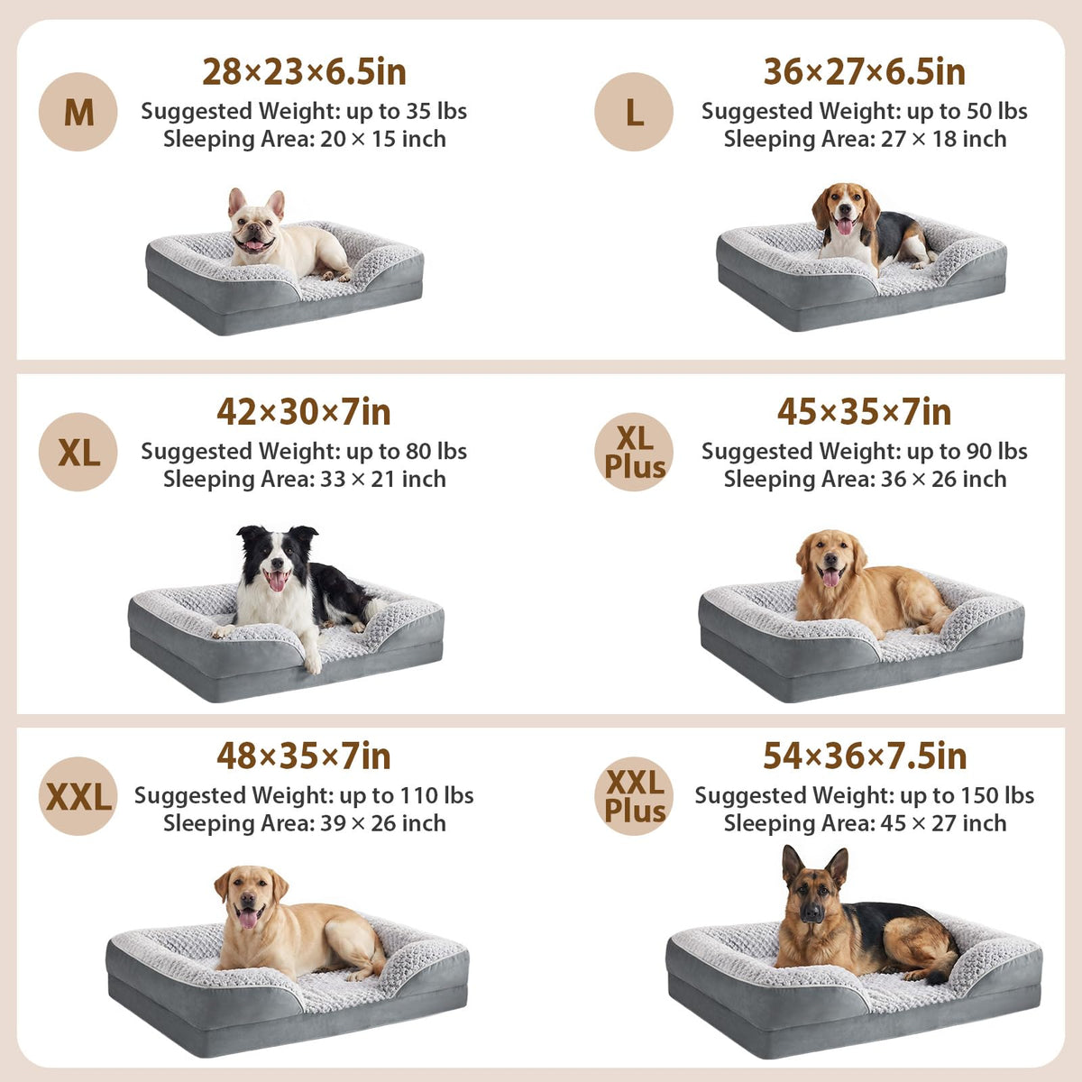 Washable Orthopedic Dog Bed Z992385