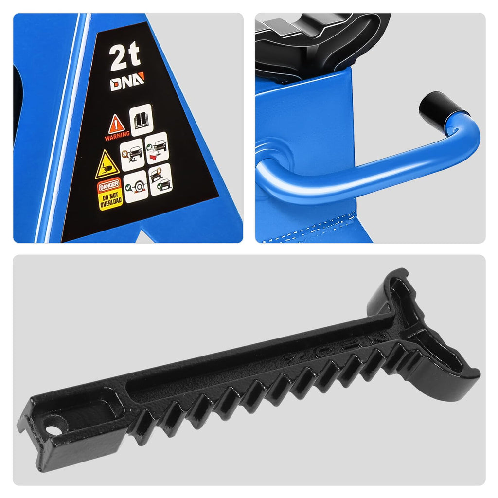 2 Ton Car Jack and Stands Kit Blue D351762