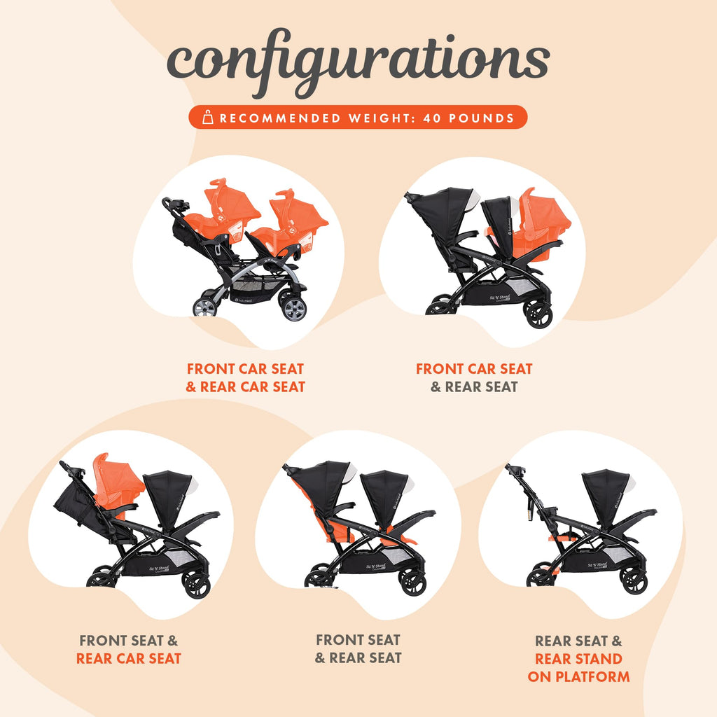 Double Stroller & Car Seat B49002