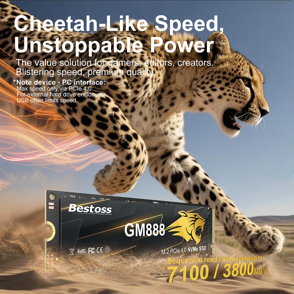 NVMe M.2 2280 SSD 512GB PCIe 4.0 P390
