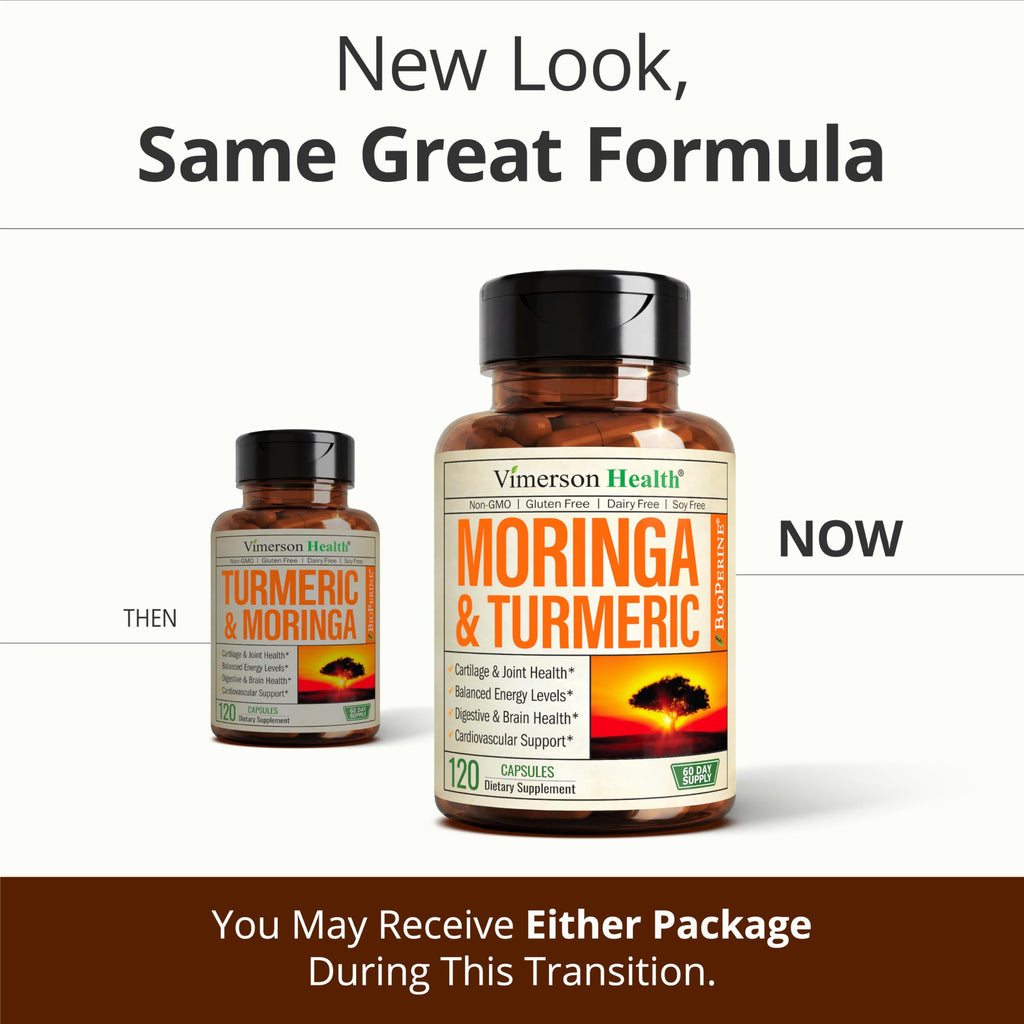 Moringa Capsules 4:1 Extract with Turmeric 120 Capsules E4604