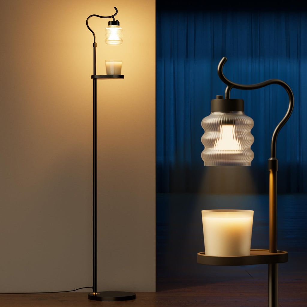 Dimmable Height Adjustable Candle Warmer Floor Lamp with Timer T7248