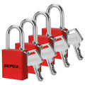 Red Aluminum Padlock Keyed Alike Y2810