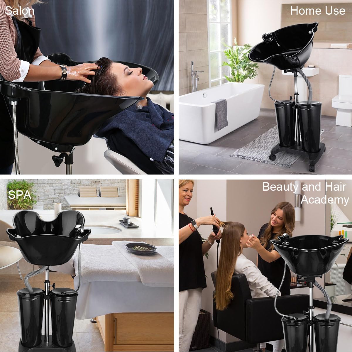 Portable Shampoo Bowl with Electric Pump N7357
