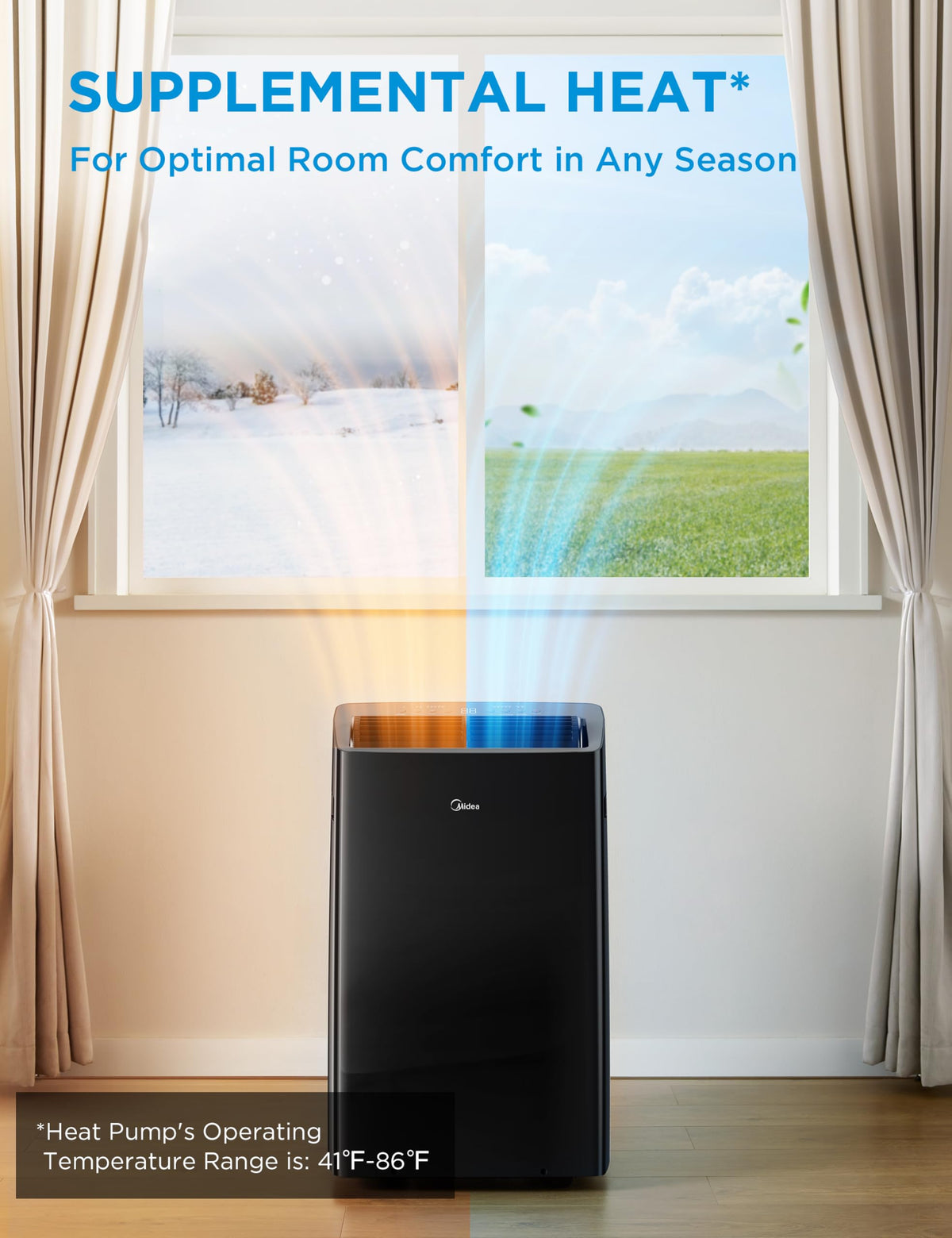 14,000 BTU Portable Air Conditioner with Heat Q71445