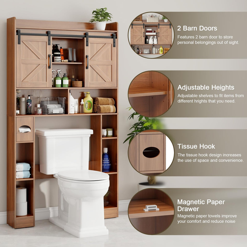 Over The Toilet Cabinet with Sliding Doors M23983