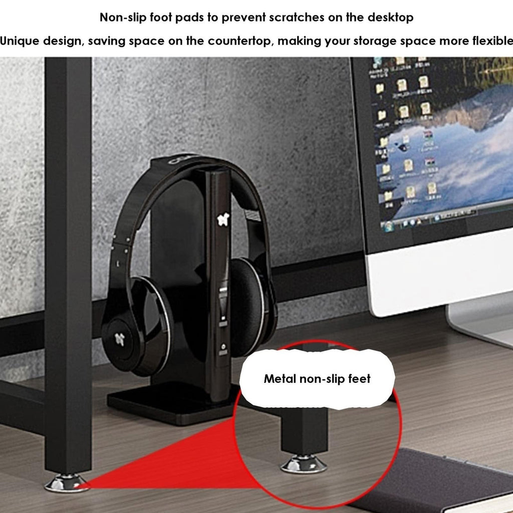 2-Tier White Desktop Bookshelf V239