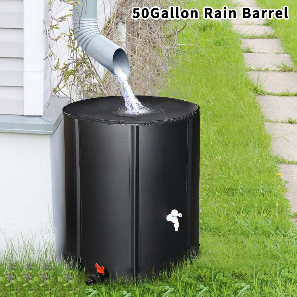 50 Gallon Folding Rain Barrel with Water Filter R440
