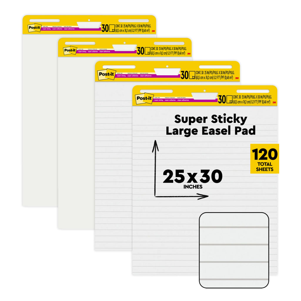 White Self Stick Flip Chart Paper Z290