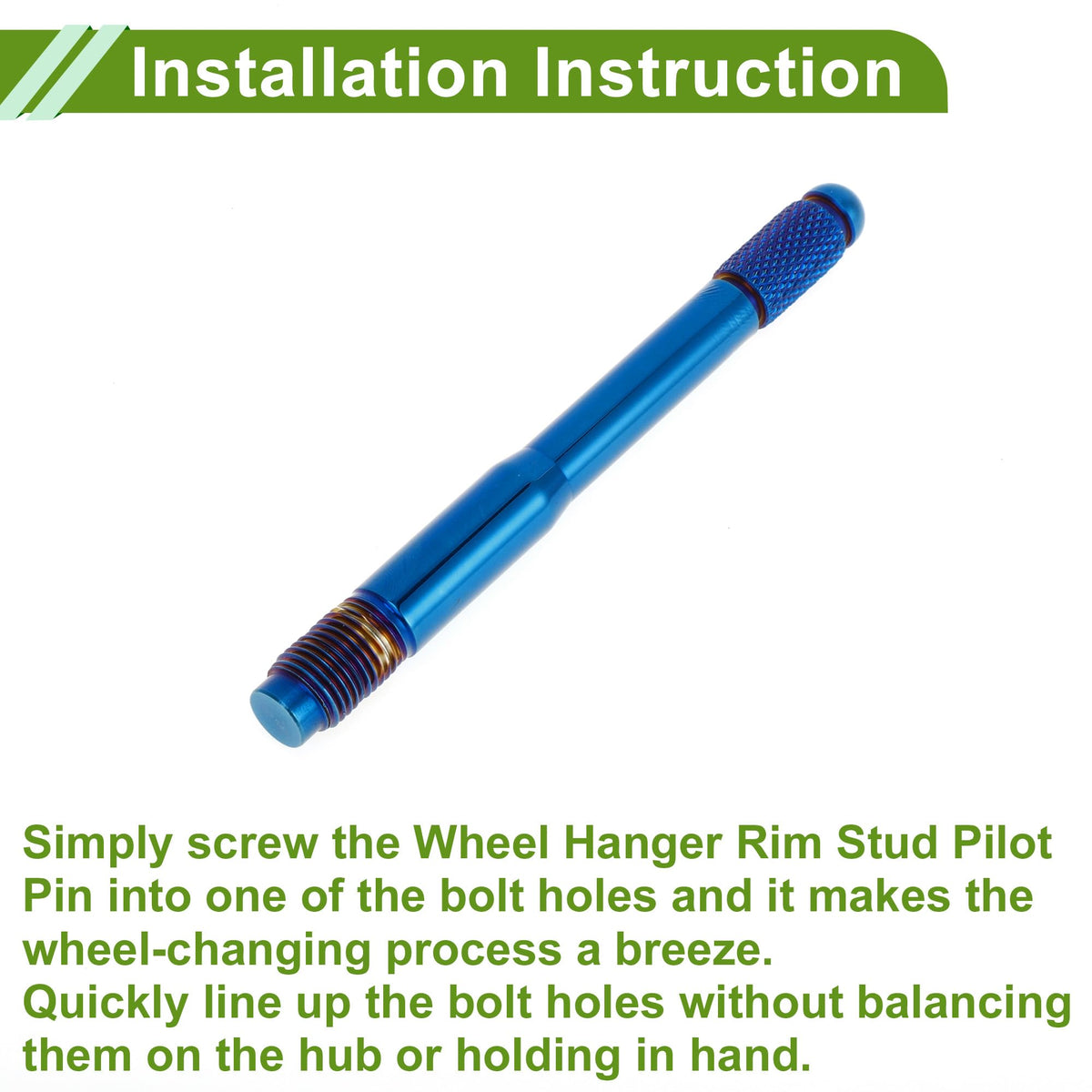 M12x1.25 120mm Stainless Steel Wheel Alignment Pin Y568