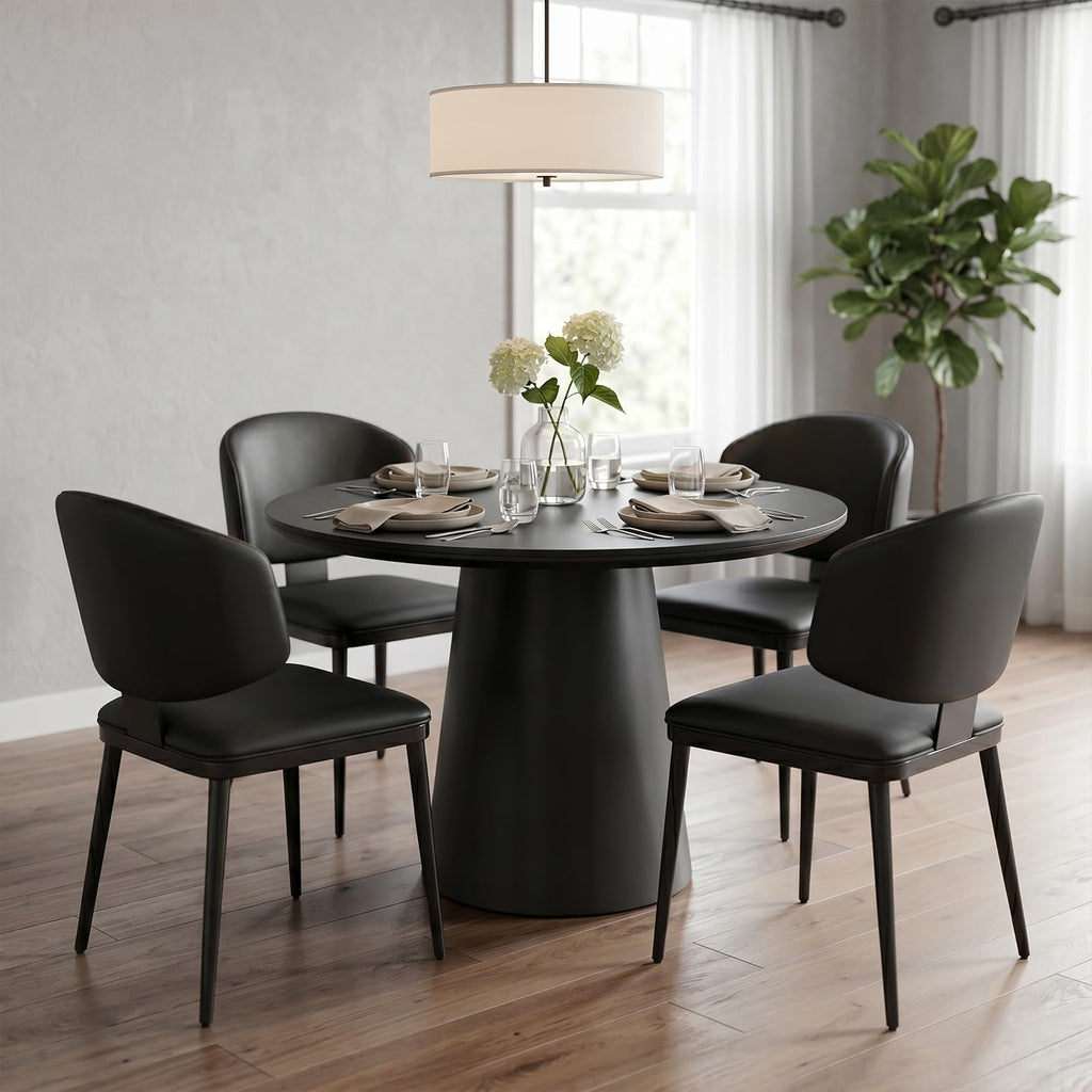 Dining Chairs Set of 4 Faux Leather K953
