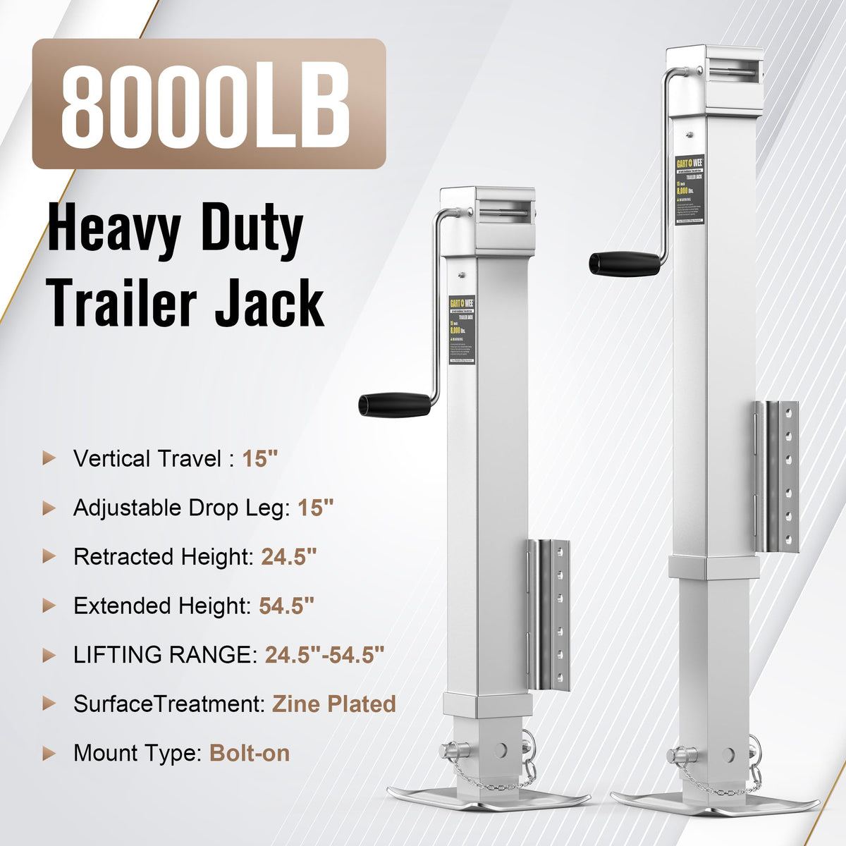 Heavy Duty Swivel Trailer Jack T913
