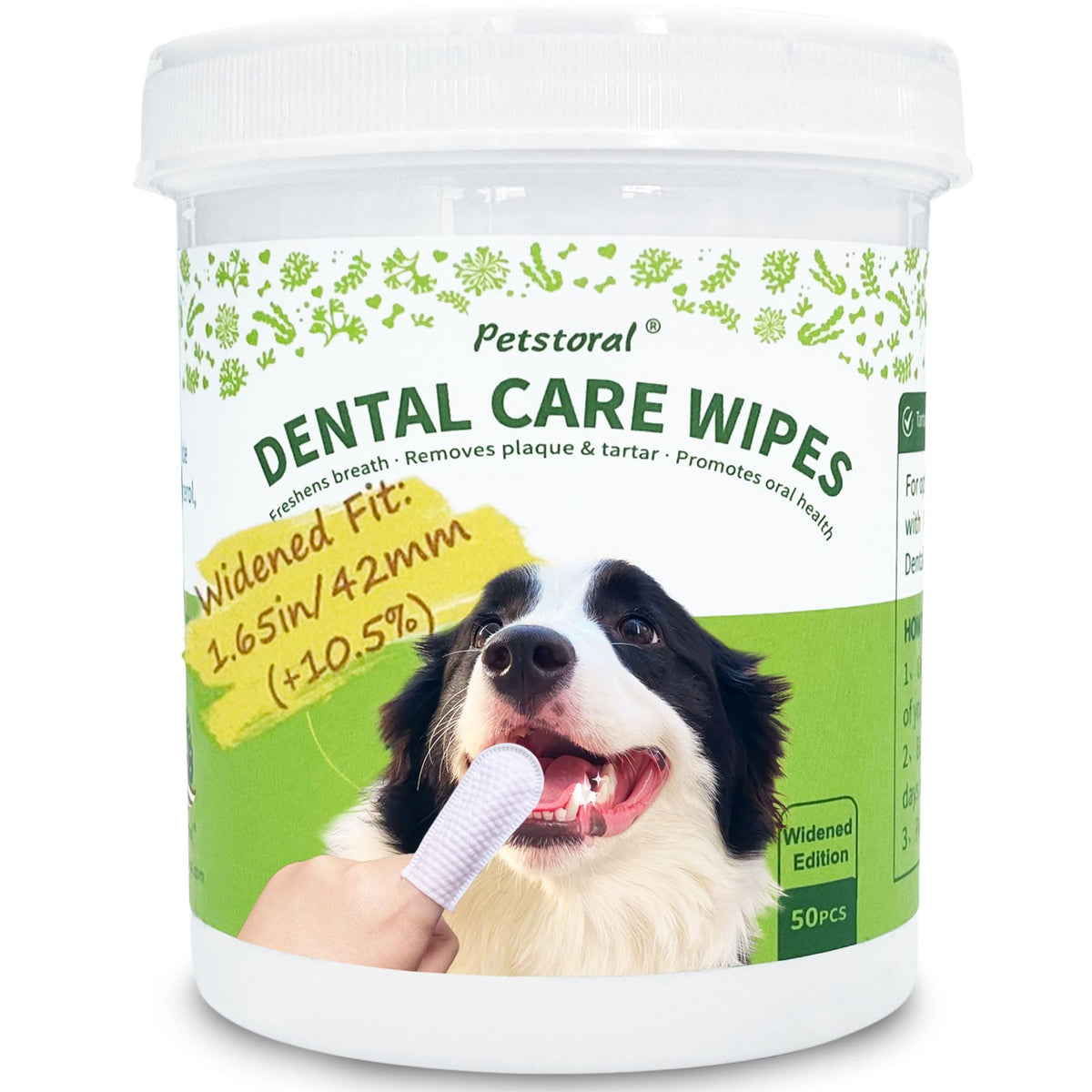 Dental Care Wipes for Dogs and Cats, 50 Count G4709