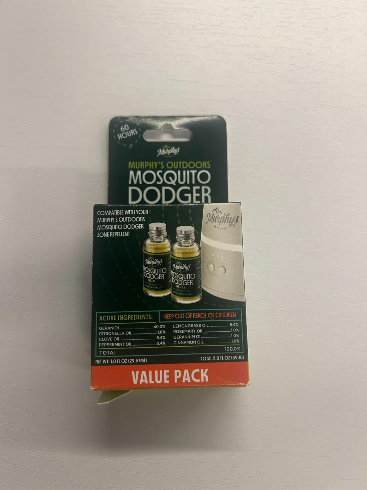 Mosquito Repellent Oil Refill, 1 fl oz (Pack of 2) Y372444