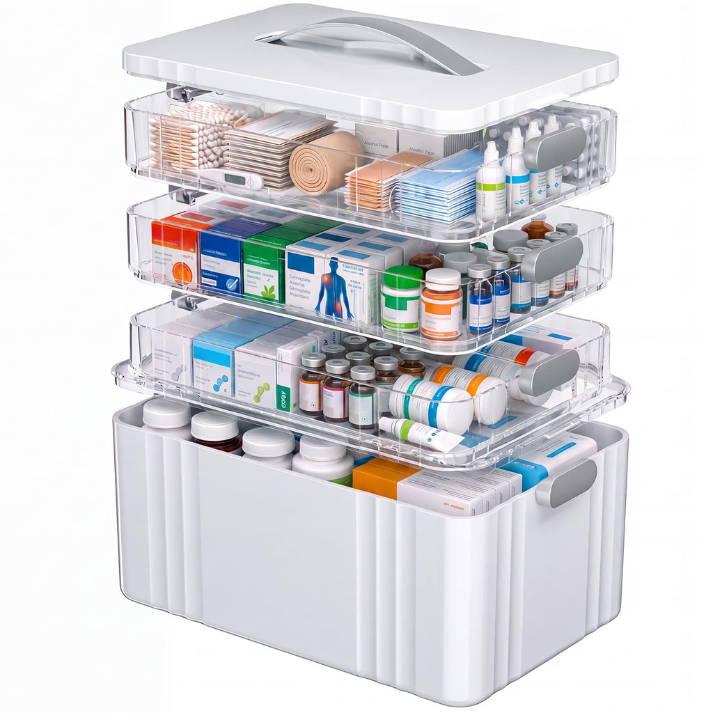 4-Tier Medicine Organizer Storage Box X699282