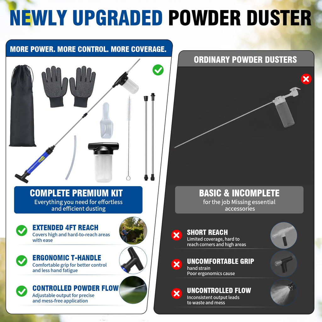 Diatomaceous Earth Powder Duster with Storage Bag B43126