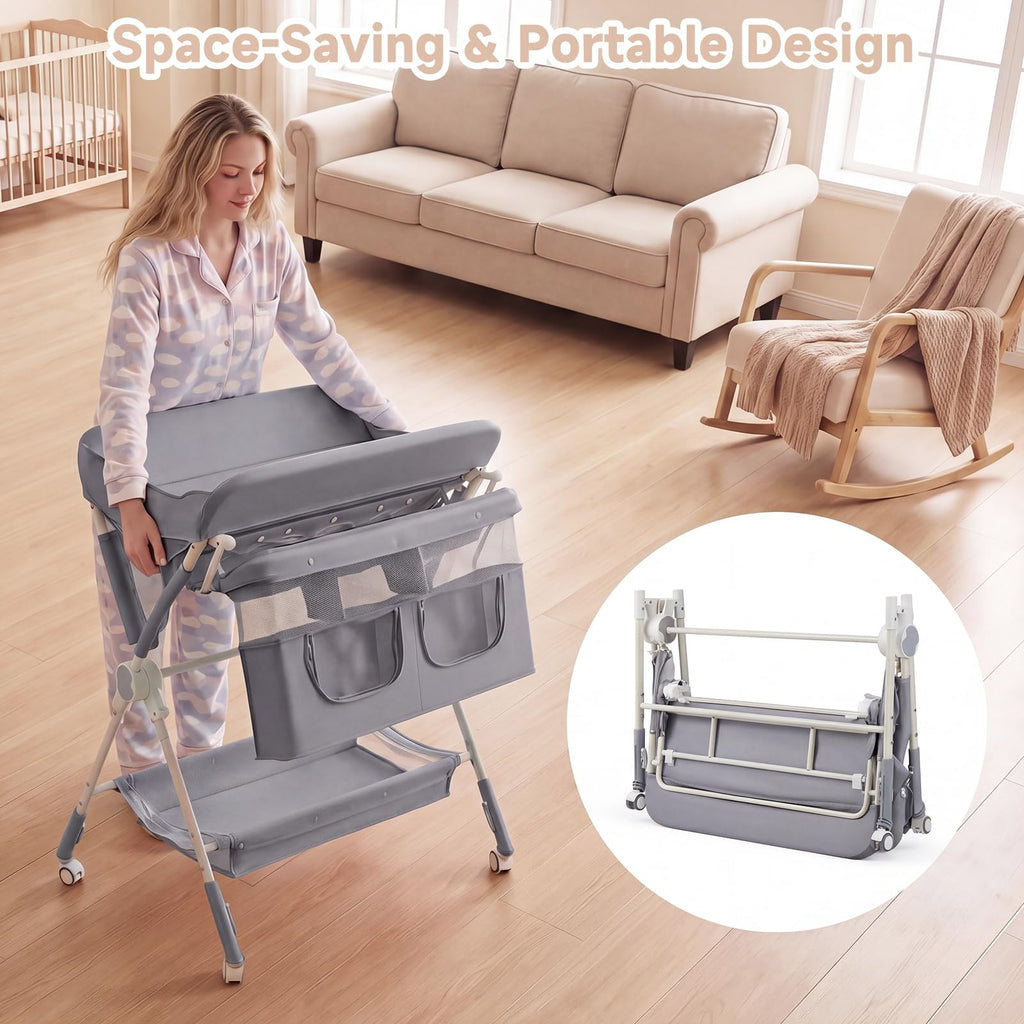Portable Baby Changing Table with Wheels Z655