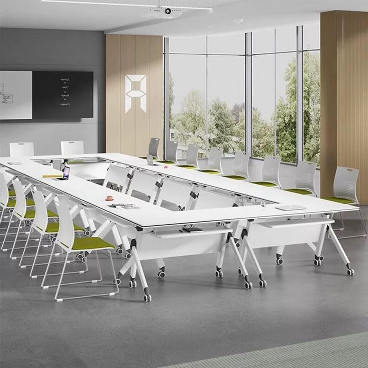 Folding Conference Table with Casters Y4615