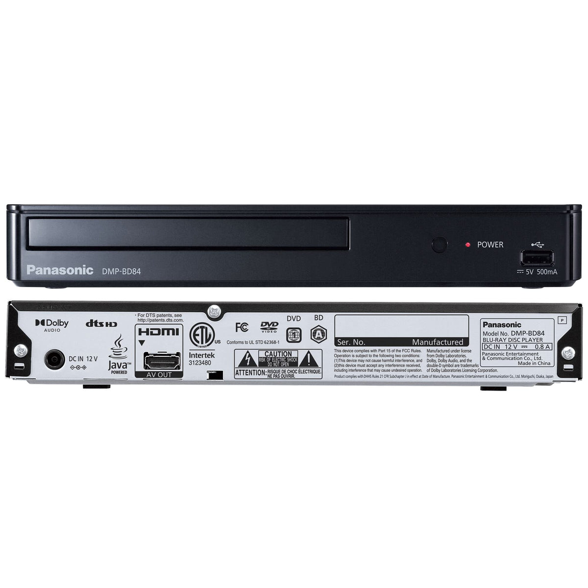 Black Blu-Ray DVD Player Z340865