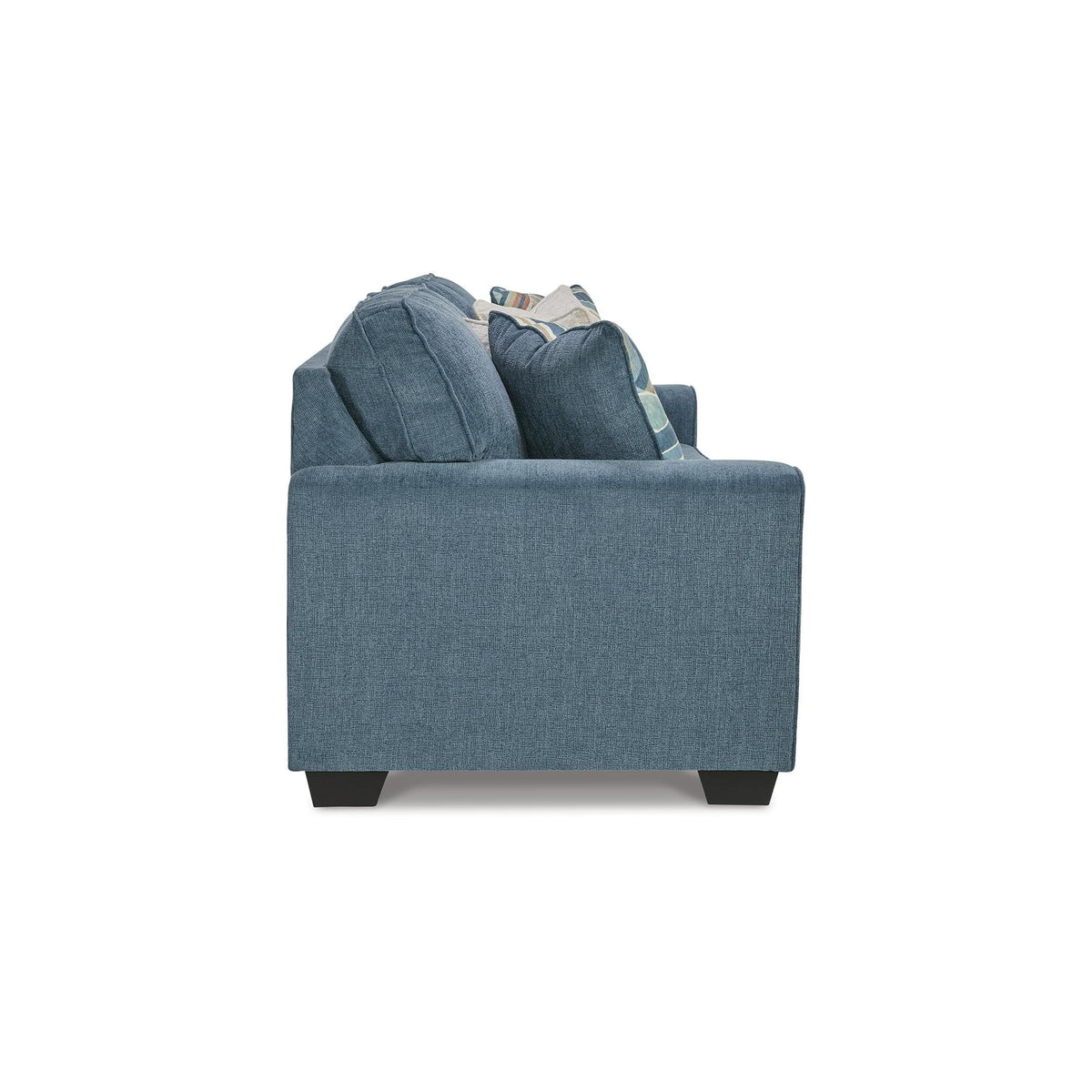 Blue Chenille 3 Seater Couch L92196
