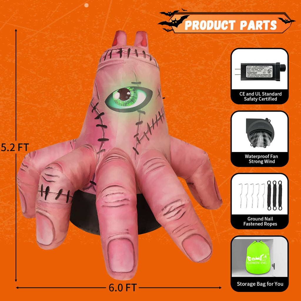6 FT Halloween Inflatables with Built-in LEDs L271