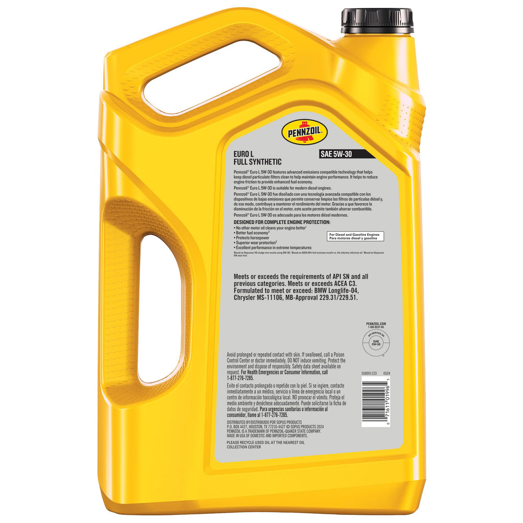Full Synthetic 5W-30 Motor Oil, 5 Quart G81444