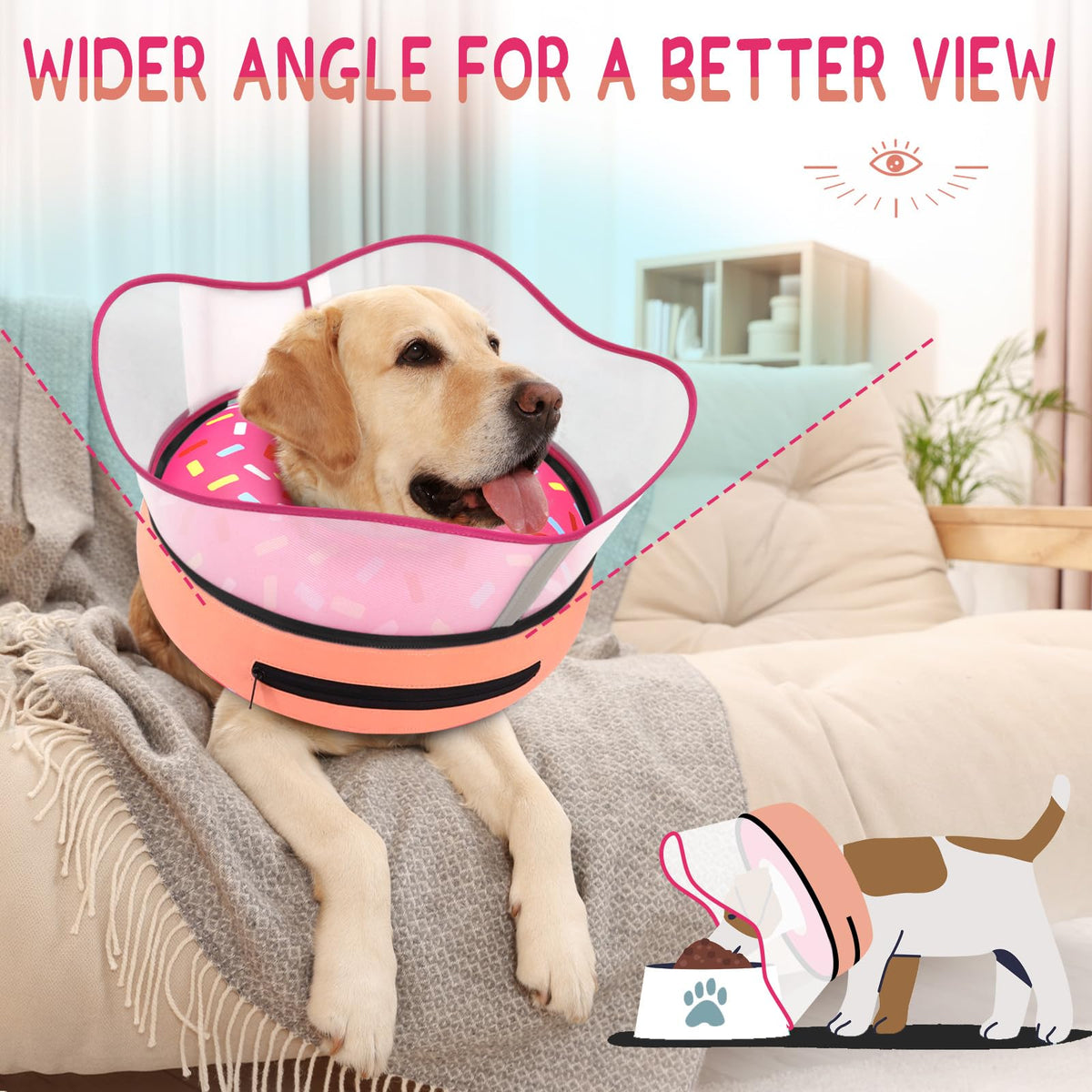 Inflatable Dog Cone Collar for Dogs J5057