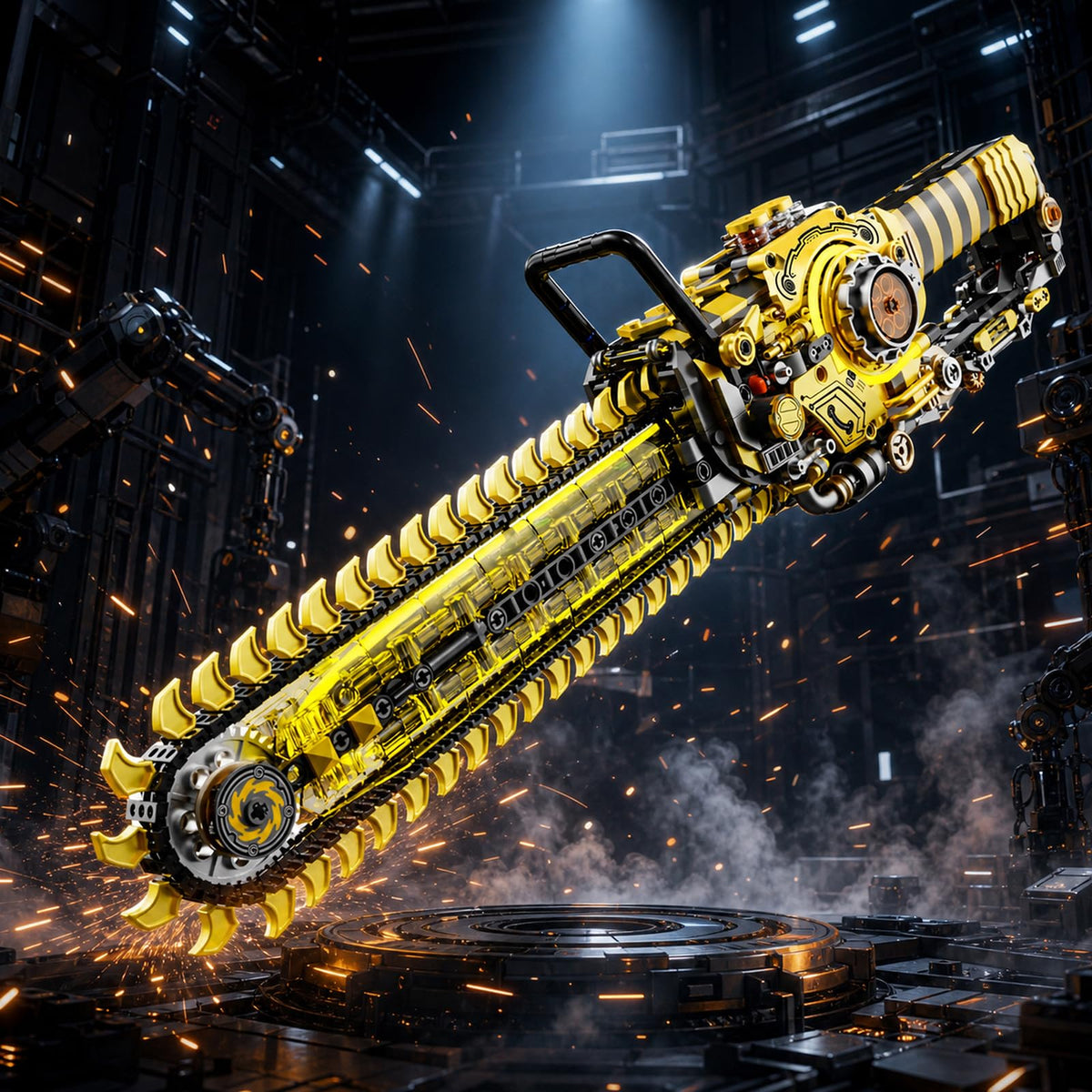 Mechanical Chainsaw Building Set N865