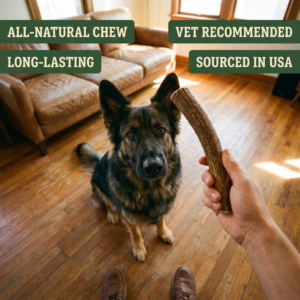Deer Antler Dog Chew XL 8-10 in X159397
