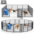 32 Inch 16 Panels Foldable Dog Playpen V697
