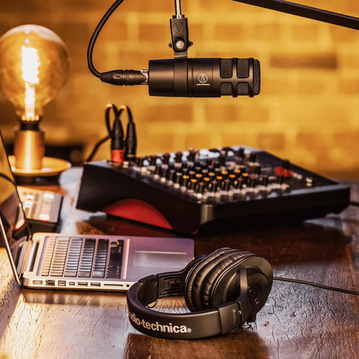 Hypercardioid Dynamic Podcast Microphone Bundle with Pop Filter, Boom Arm, XLR Cable X3100
