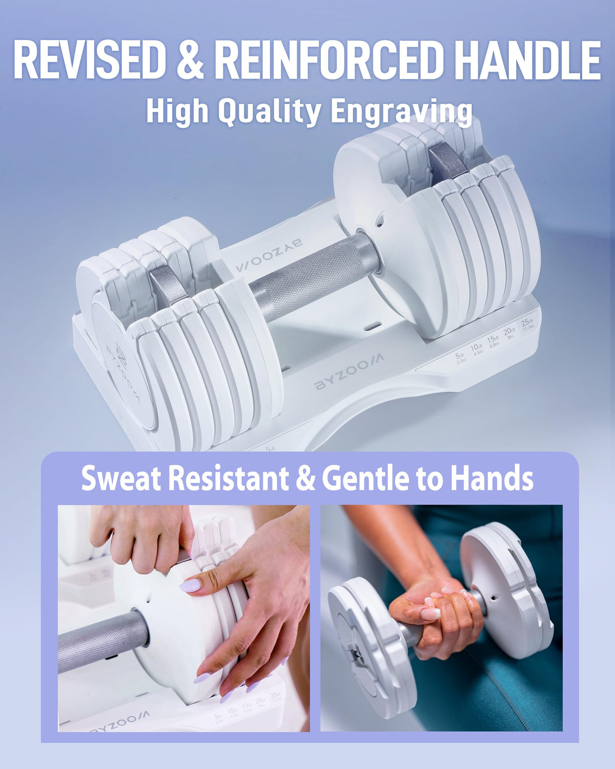 Adjustable Dumbbell 5-in-1 White P7335