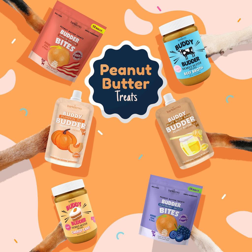 3 Pack 4oz Natural Peanut Butter Dog Treats W177