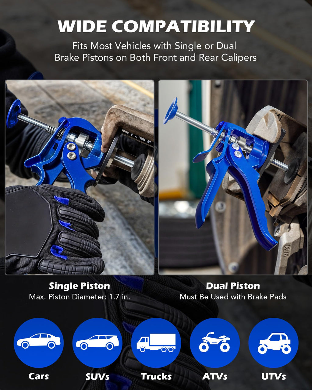 Blue Brake Caliper Compression Tool N716