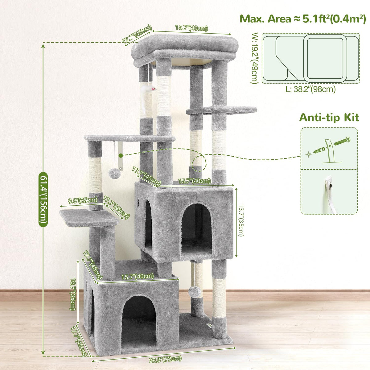 Light Grey Cat Tree M701